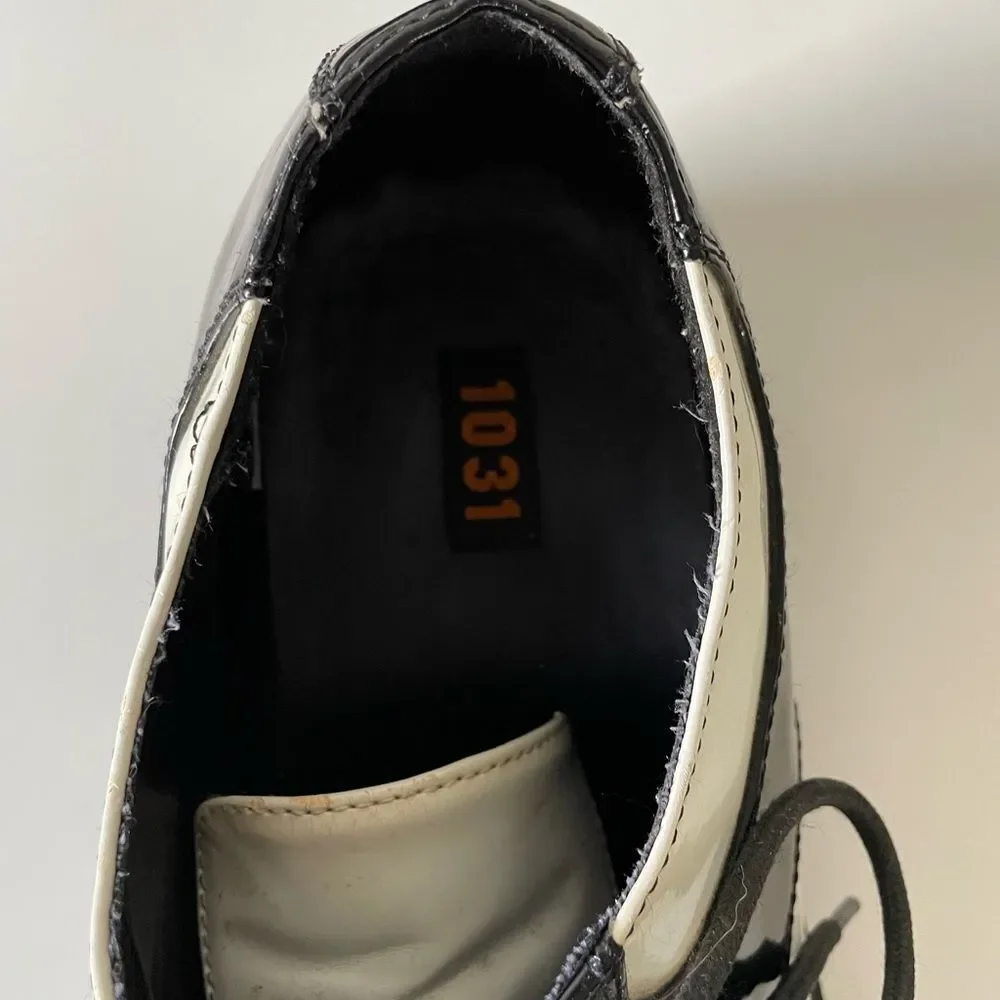 1031 Oxford Black and White Dress Shoes Men's Size 12